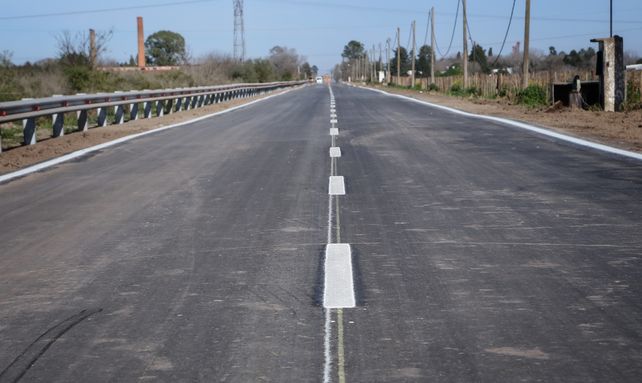 Inauguraron la pavimentación del acceso a Fighiera