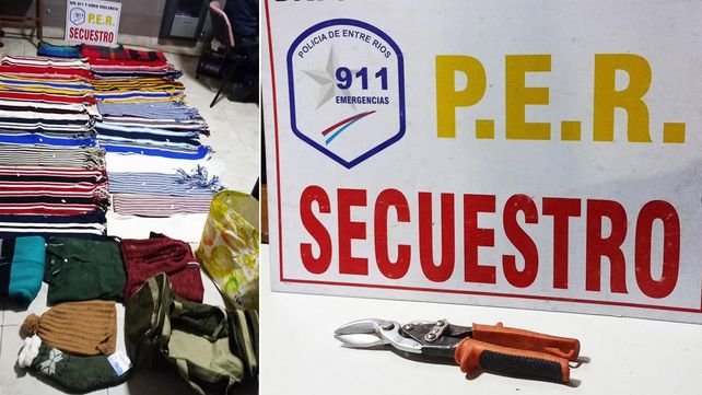 Paraná: lo encontraron con prendas robadas dos veces en la misma noche