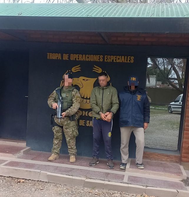 Udi fue apresado por la TOE en inmediaciones de Barra y Juan B. Justo