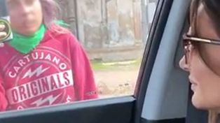 Amalia Granata la pasó mal en su visita a Recreo
