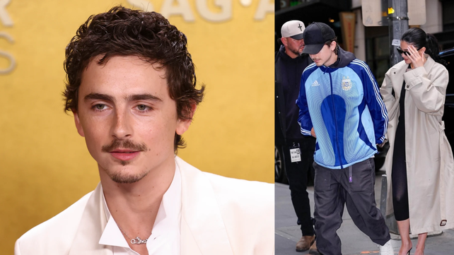 Timothée Chalamet sorprendió en Nueva York con una campera de la Selección argentina