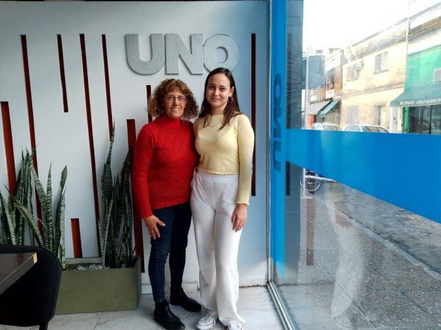 La bandera de Ni una menos trasciende generaciones. &nbsp; Fotografía: Camila Gomez/UNO