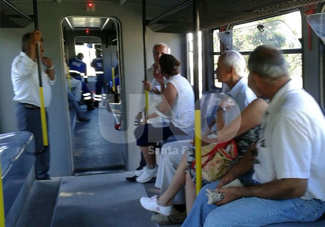 El primer viaje del Tren Urbano.