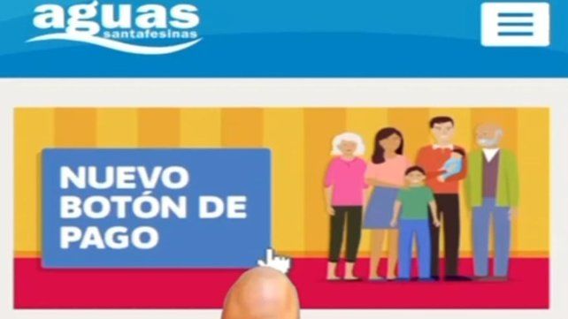 Aguas Santafesinas incorporó un nuevo botón de pago online