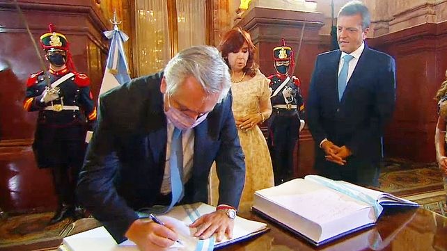 El presidente Alberto Fernández abre las sesiones legislativas