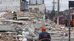 Seis muertos al colapsar un edificio en Brasil