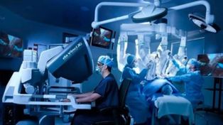 Una intervención quirúrgica llevada a cabo con un robot Da Vinci Xi.&nbsp;
