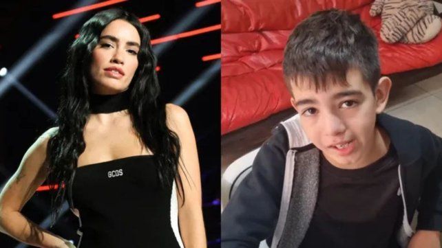 Lali y su fan rosarino