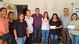 Michlig y González acercaron aportes a numerosas instituciones de Arrufó