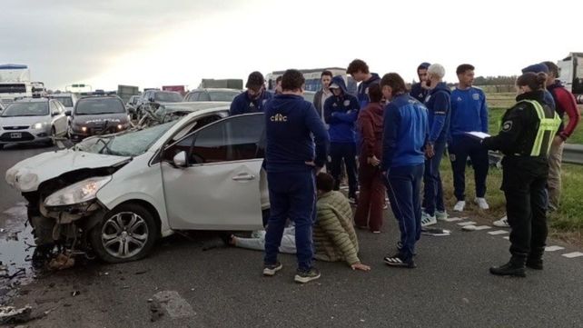 Kevin Gutiérrez chocó en la autopista cuando iba a Arroyo Seco. Central informó que está bien y que quedará internado en observación por 24 horas.&nbsp;