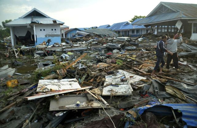 La destrucción que trajo el tsunami