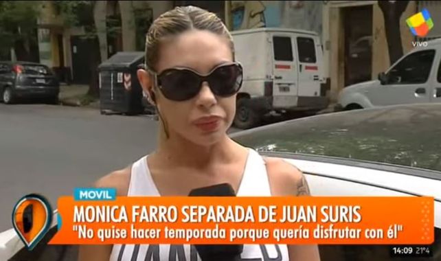 Mónica Farro expresó su furia porque Juan Suris volvió con su exmujer y no le avisó