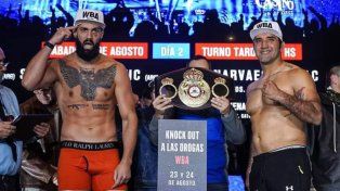 Giovanni Scuderi y Jairo Suárez superaron sin problemas el pesaje y volverán a verse sobre el ring. El evento será televisado por TyC Sports, desde las 23.