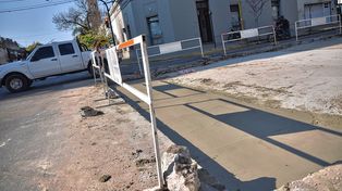 Trabajos de bacheo en la ciudad de Santa Fe