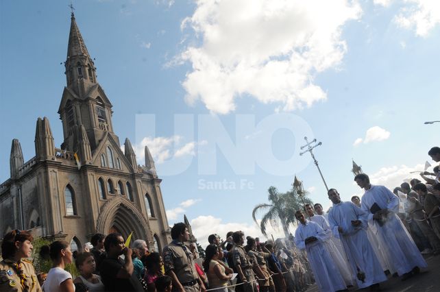 Miles de fieles participaron de la tradicional misa.