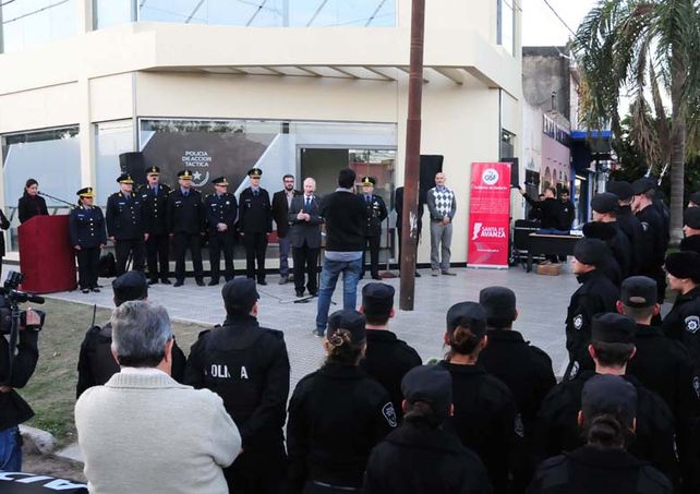 Lamberto inauguró la base operativa de la Policía de Acción Táctica en Santa Fe