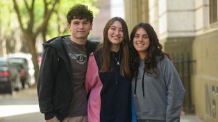Teo Nardelli, Paulina Maistruarena y Mora Novelli, conforman la conducción del centro de estudiantes del Politécnico