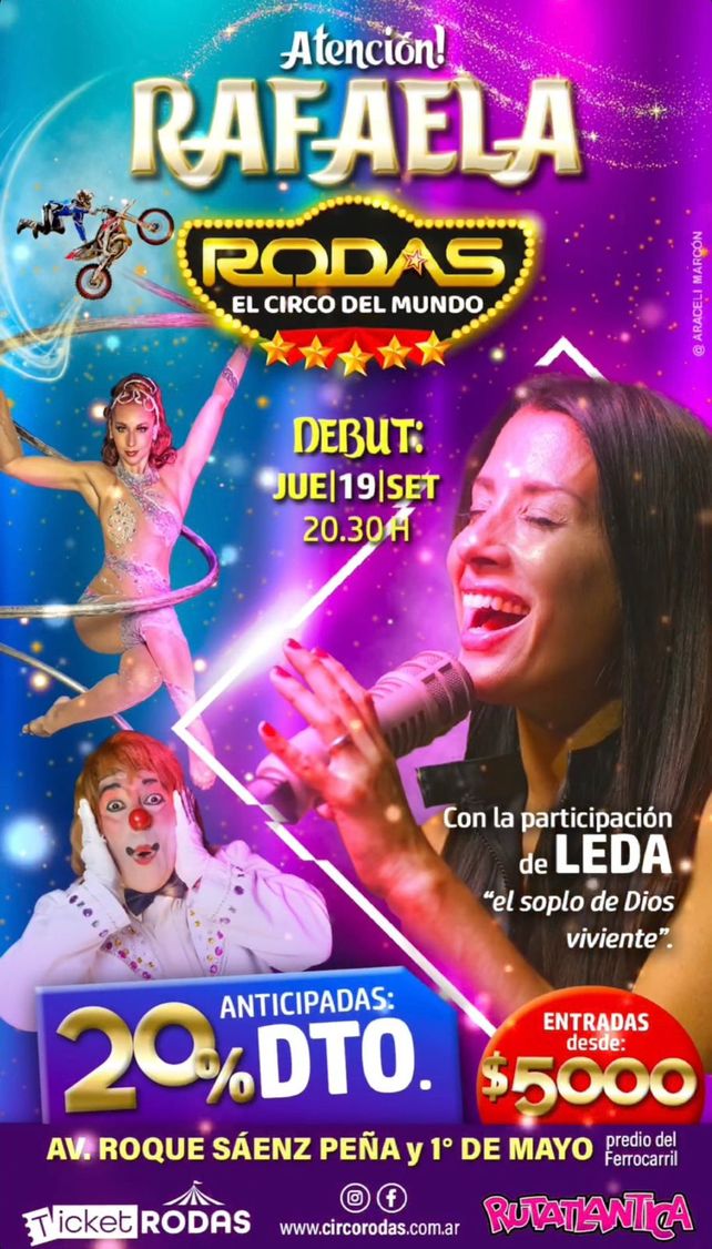 En el flyer de la presentación