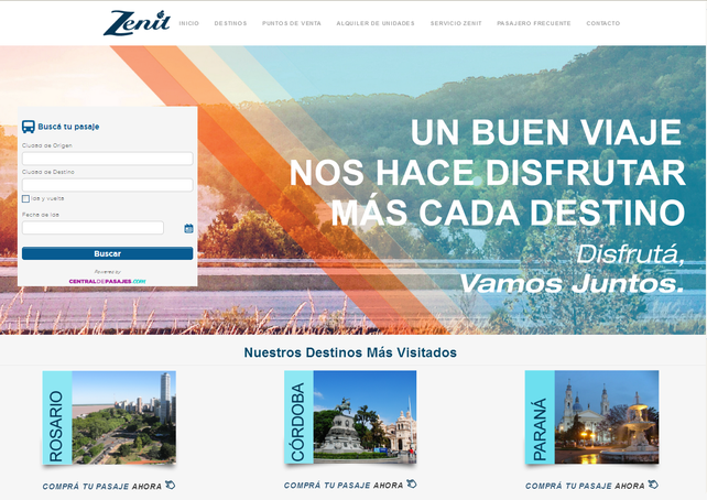 Zenit renueva su página web y el compromiso con sus pasajeros