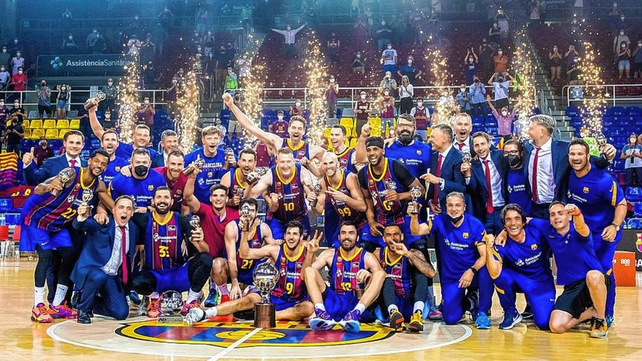 Barcelona derrotó en la final al Real Madrid y se consagró campeón de la Liga española de básquetbol.