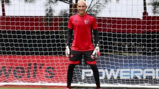 El arquero Keylor Navas ya entrenó en Newells.&nbsp;