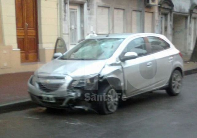 Un accidente en pleno centro que solo terminó con daños materiales