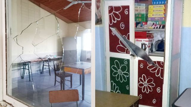 Escuela de Paraná blanco de vandalismo: destrozaron todo