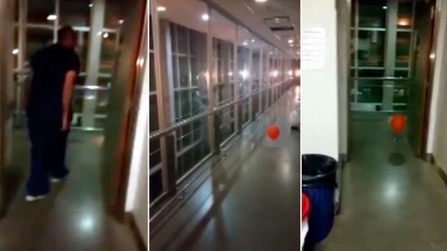 Un globo que se mueve solo atemoriza a todos en un hospital santafesino