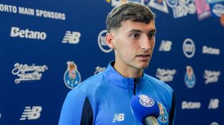 El futbolista rosarino Tomás Pérez, del FC Porto. Este jueves será rival de Messi en el Mundial de Clubes.