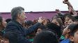 BUENOS AIRES 2018. Macri encabezó el acto para la colocación de la piedra fundacional de la villa olímpica.