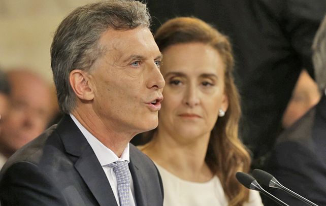 El líder del cambio. Macri junto a Gabriela Michetti