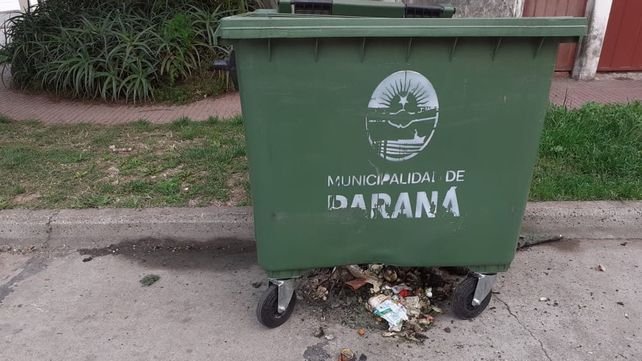 Quema de contenedores en Paraná