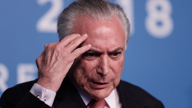 Arrestan al ex presidente brasileño Michel Temer por un caso vinculado al Lava Jato