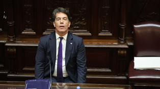 El jefe de Gabinete, Nicolás Posse, al presentar días atrás su informe de gestión ante el Senado.