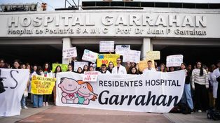 Los médicos del hospital Garrahan vienen realizando un plan de lucha por la falta de financiamiento del gobierno nacional.&nbsp;