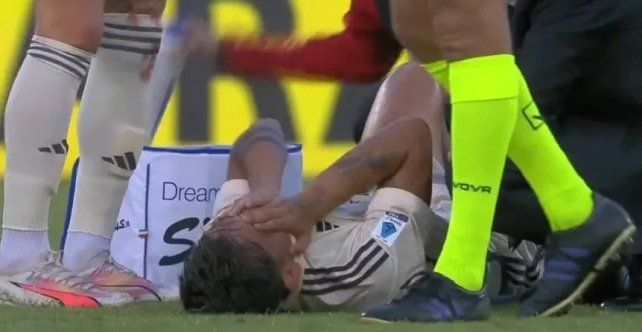 Paulo Dybala se retiró llorando del campo de juego