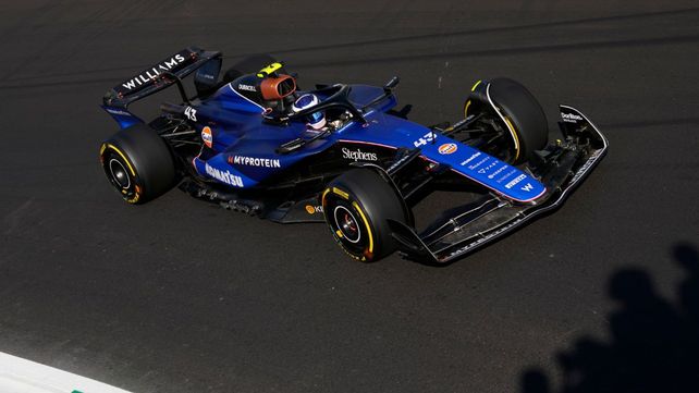 Franco Colapinto y el Williams en Monza. Un gran último ensayo en su debut en la Fórmula 1.