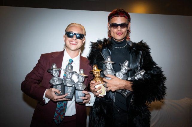 Catriel y Paco Amoroso se consagraron como los grandes ganadores de la noche en los Premios Gardel 2025