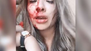 Imágen de uno de los videos grabado por la joven.