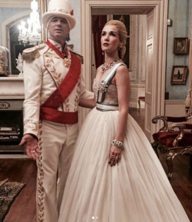 Natalia Oreiro le cumplió el sueño a un magnate ruso y fue Evita por un día