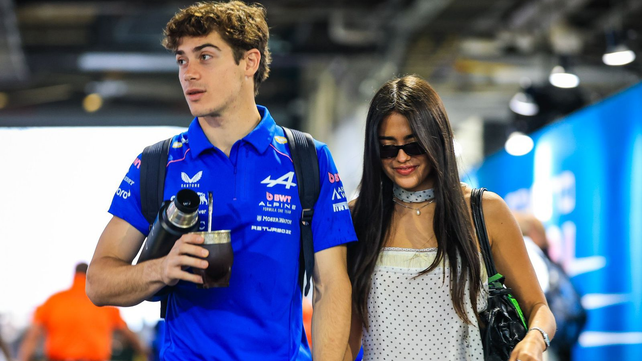 Maia Reficco acompañó a Franco Colapinto en el Gran Premio de Miami