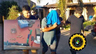 Sindicalista de Concordia fue detenido y le secuestraron armas sin papeles