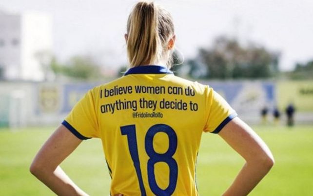 Las chicas de la selección sueca hicieron un homenaje muy especial por el Día Internacional de las Mujeres.&nbsp;