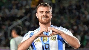 Lucas Beltrán, exjugador de Colón, anotó dos goles en la victoria amistosa de la Sub 23 contra México.