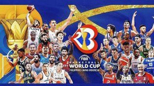 Están los 32 países que jugarán entre agosto y septiembre, el Mundial de Básquet en Indonesia, Japón y Filipinas.