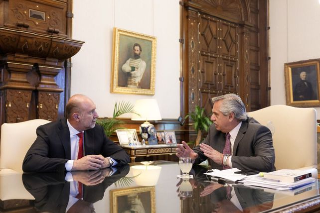 Perotti y Fernández dialogaron durante más de dos horas en la Casa Rosada.