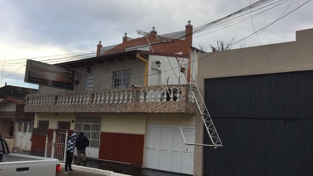 Temporal con fuerte viento y granizo castigó algunos sectores de Concordia