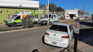 El accidente se produjo en el ingreso a Basavilbaso.
