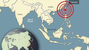 Cientos de personas entre los escombros tras sismo en Taiwán