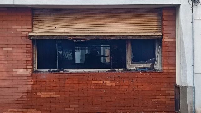 Incendio en Pichincha. Parte de la vivienda sufrió daños muy importantes.